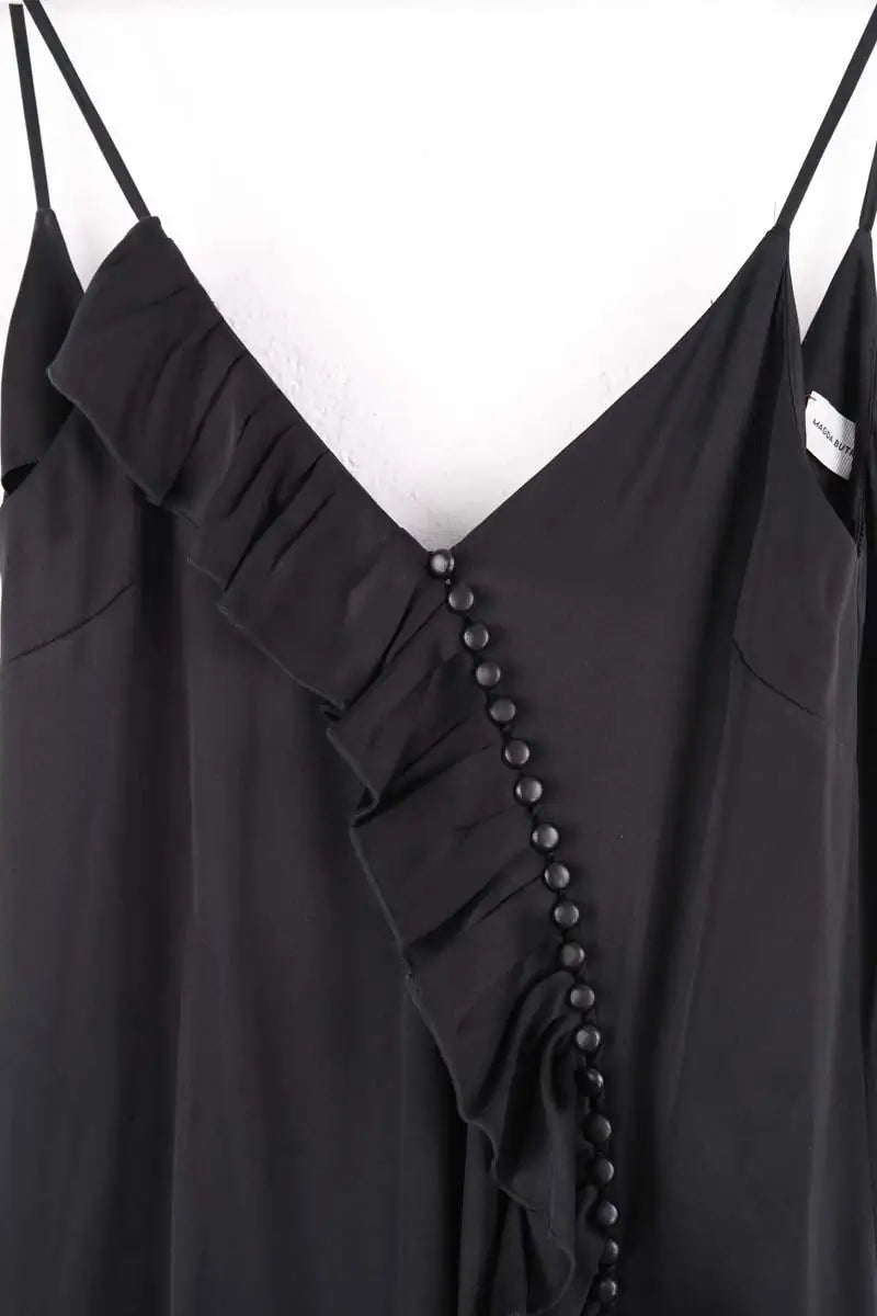 Robe Magda Butrym Noir en Soie