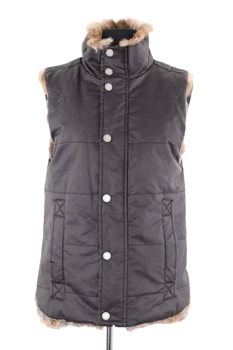 Veste Zadig & Voltaire Khel studs Noir en Fourrure, taille S - Seconde Main