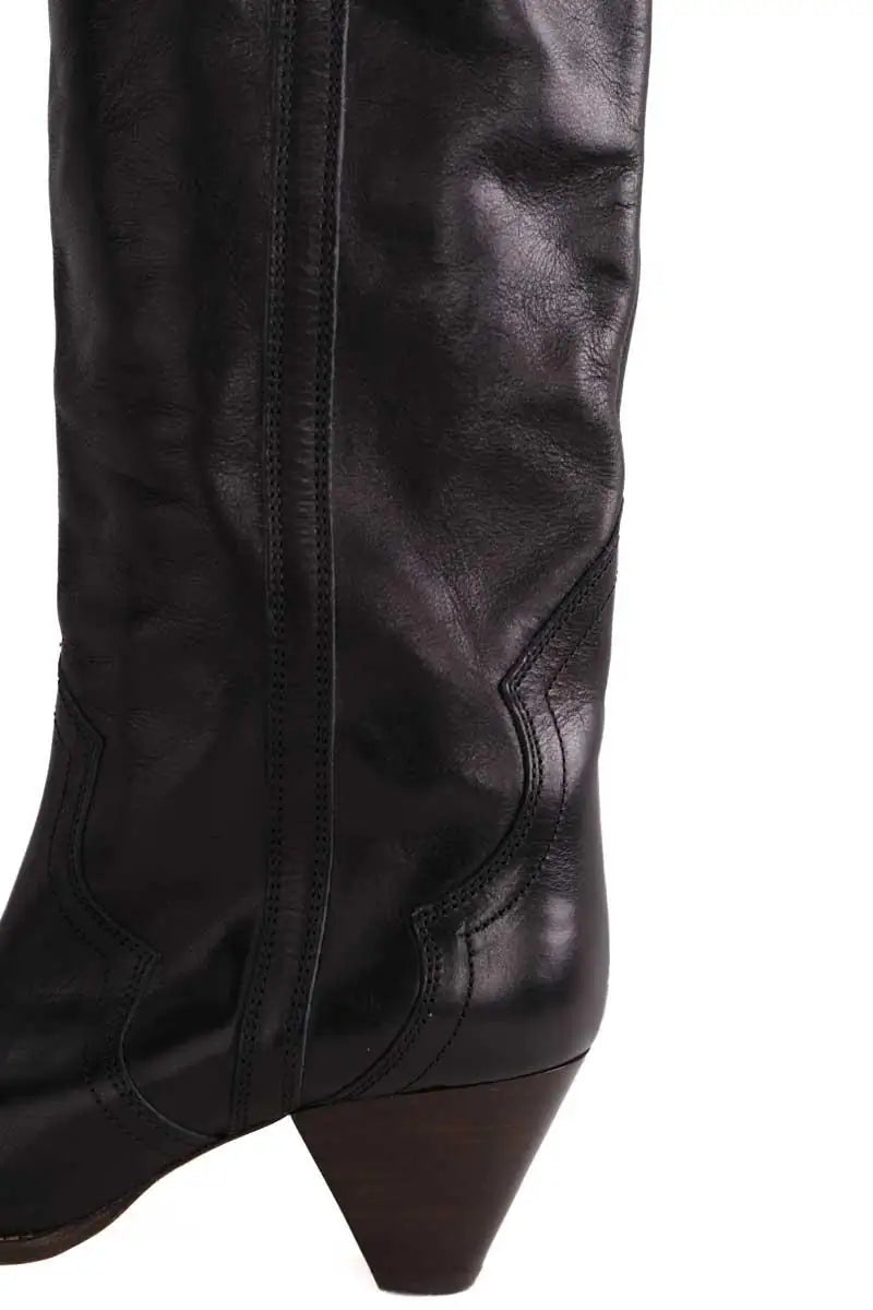 Bottes western Isabel Marant Noir en Cuir