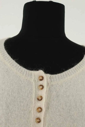 Pull Sézane Blanc en Laine