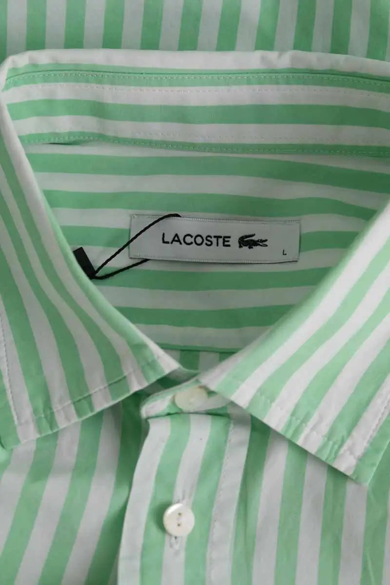 Chemise Lacoste Vert en Coton