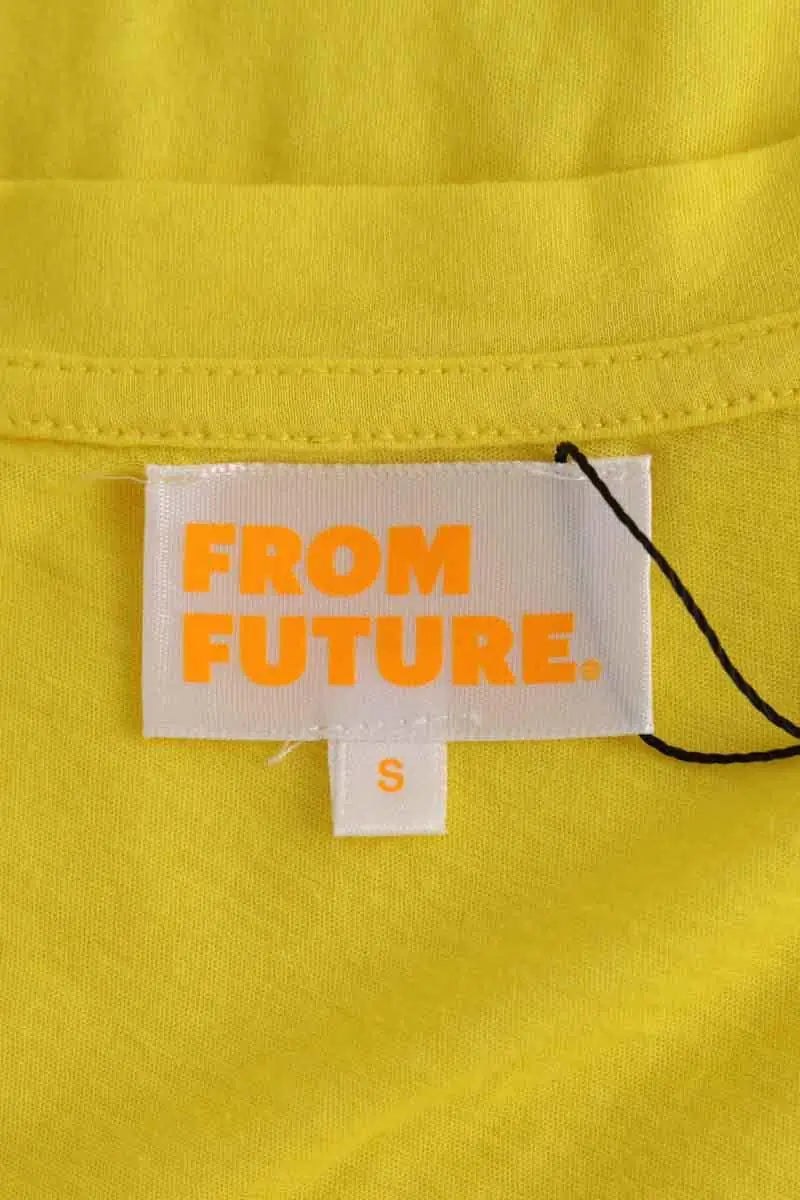 T-shirt From Future Jaune en Coton