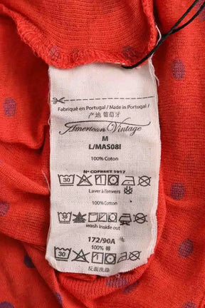 T-shirt American Vintage Rouge en Coton