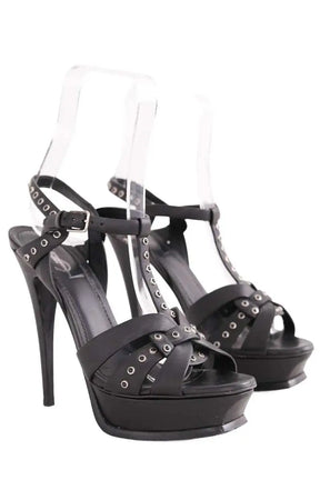 Talons Yves Saint Laurent Noir en Cuir
