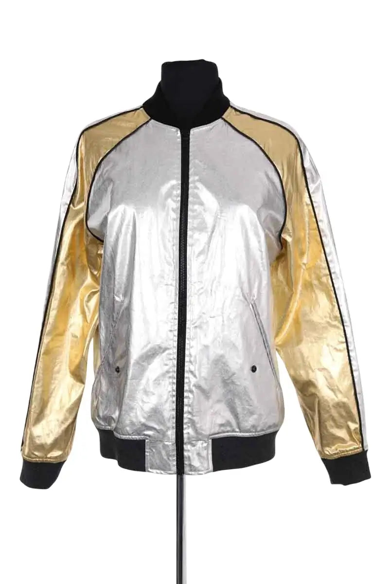 Blouson The Kooples Argent en Synthétique, taille XXS - Seconde Main