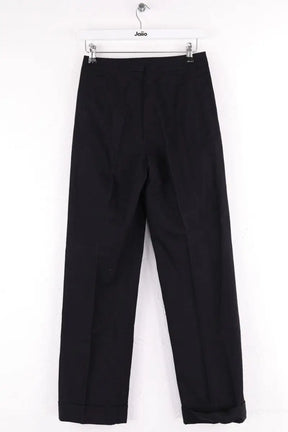 Pantalon droit Dries Van Noten Noir en Coton