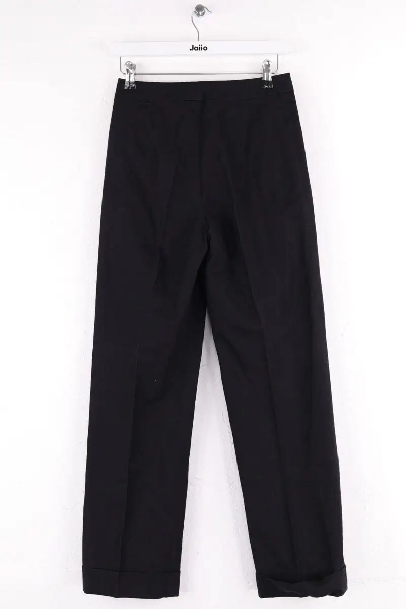 Pantalon droit Dries Van Noten Noir en Coton