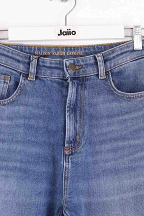 Jean droit Maison Sarah Lavoine Bleu en Coton
