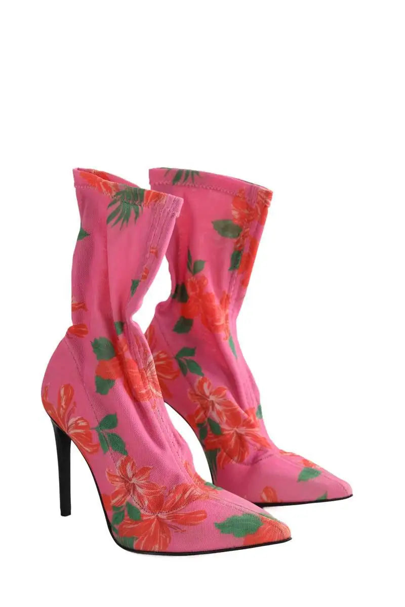 Boots Pinko Rose en Tissu