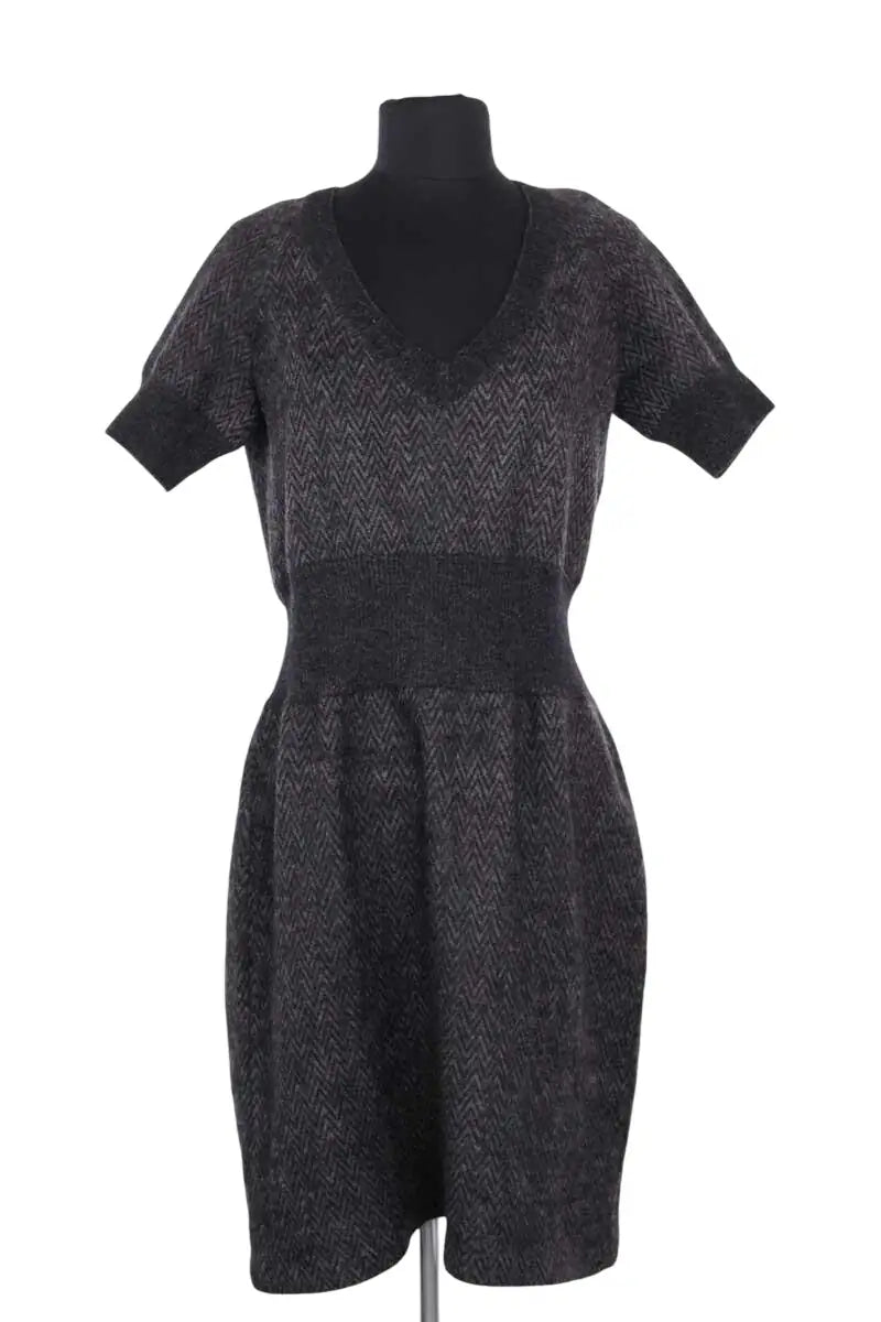 Robe Louis Vuitton Noir en Laine, taille L - Seconde Main