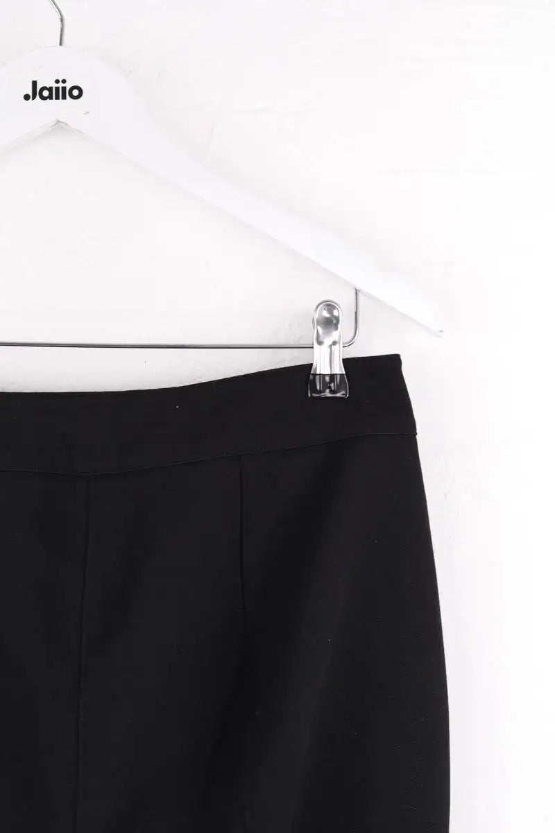 Pantalon droit Emporio Armani Noir en Synthétique