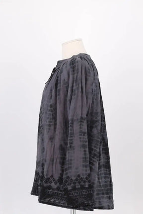 Blouse Antik Batik Gris en Coton