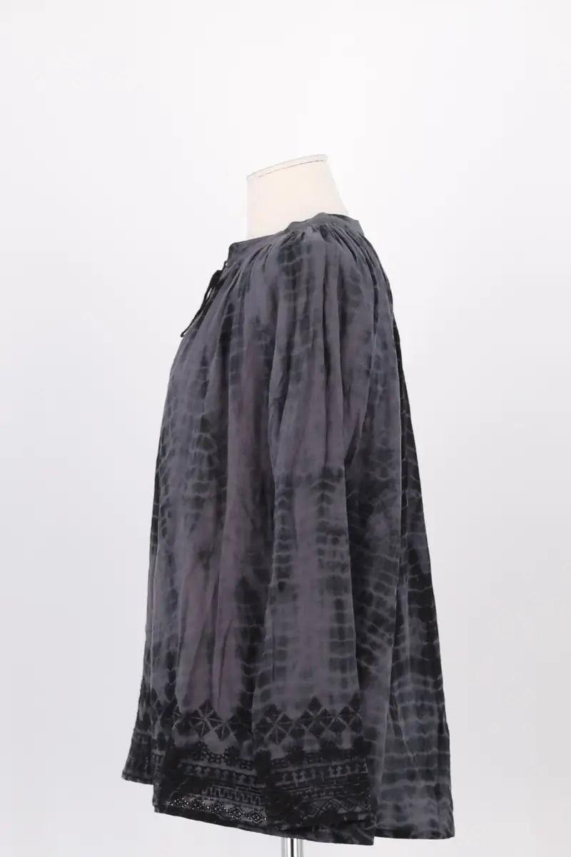 Blouse Antik Batik Gris en Coton