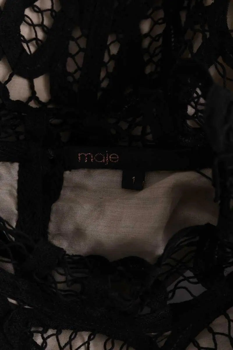 Blouse Maje Noir en Coton