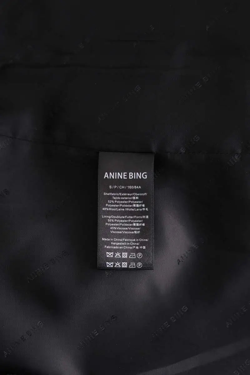 Blazer Anine Bing Sara Noir en Laine