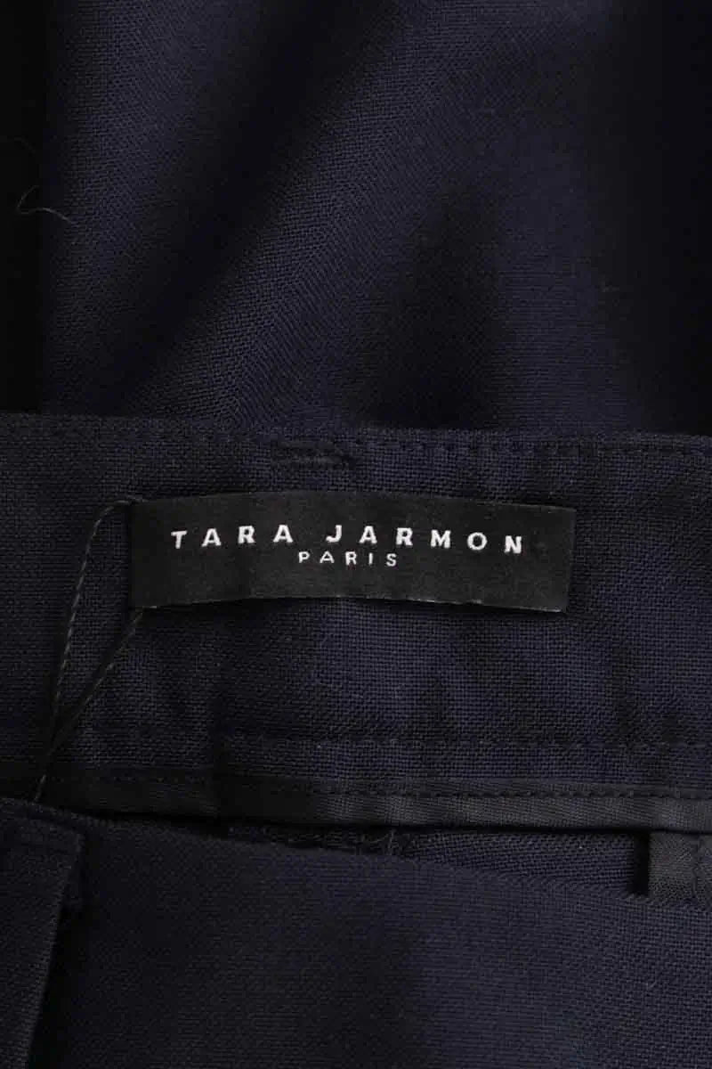 Pantalon Tara Jarmon Marine en Synthétique