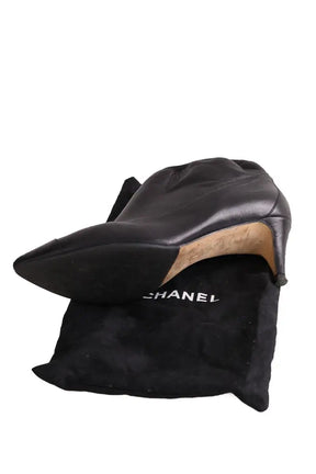 Boots Chanel Noir en Cuir
