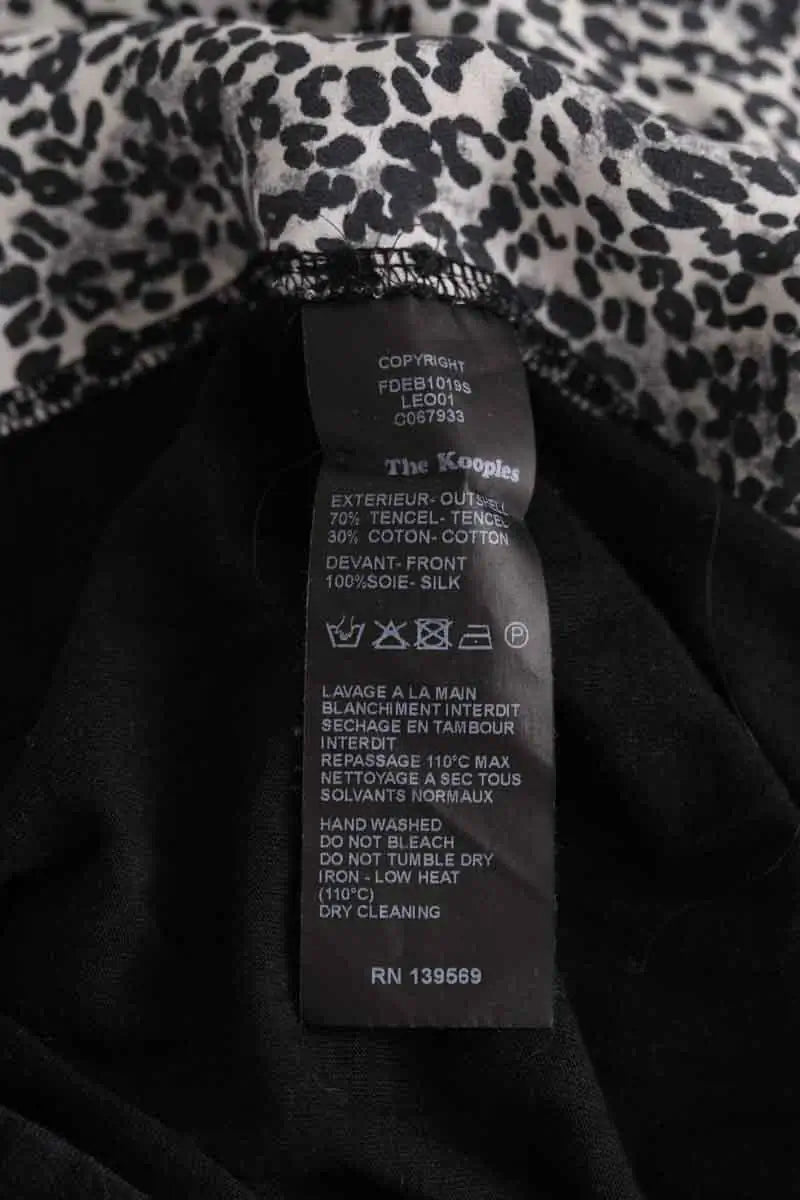 Blouse The Kooples Noir en Synthétique