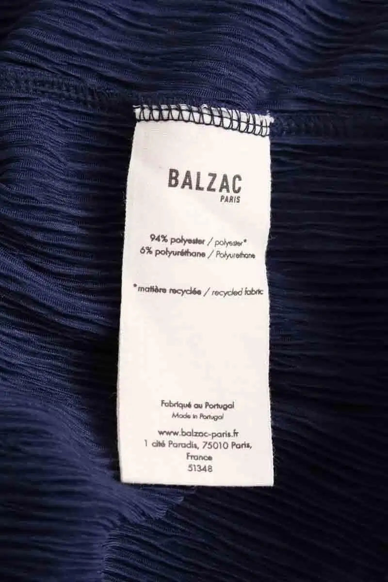 Top Balzac Bleu en Synthétique