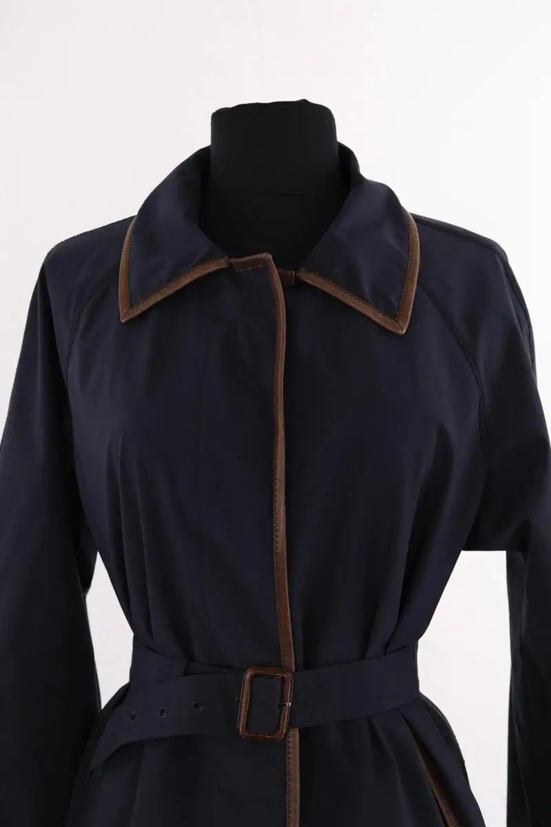Parka Prada Bleu en Synthétique
