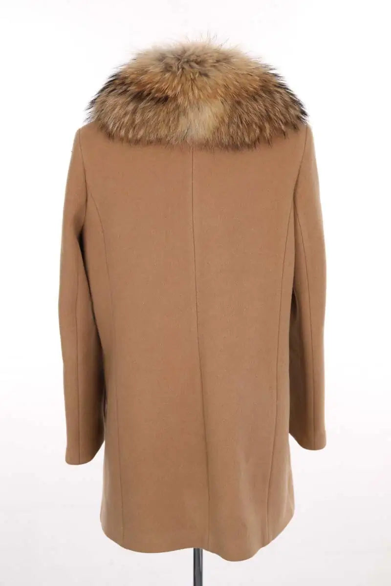 Manteau Claudie Pierlot Camel en Laine