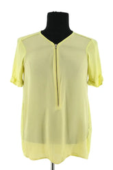 Blouse The Kooples Jaune en Soie, taille S - Seconde Main