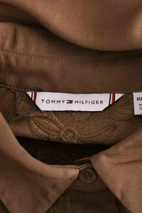 Chemise Tommy Hilfiger Marron en Viscose