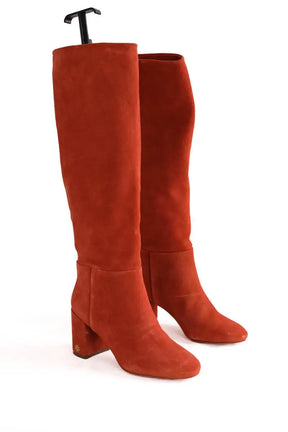 Bottes Tory Burch Marron en Daim