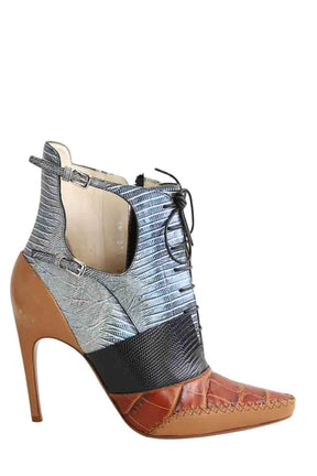 Boots à lacets Dior  Marron