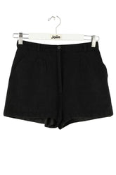 Mini short Des Petits Hauts Noir en Synthétique, taille S - Seconde Main