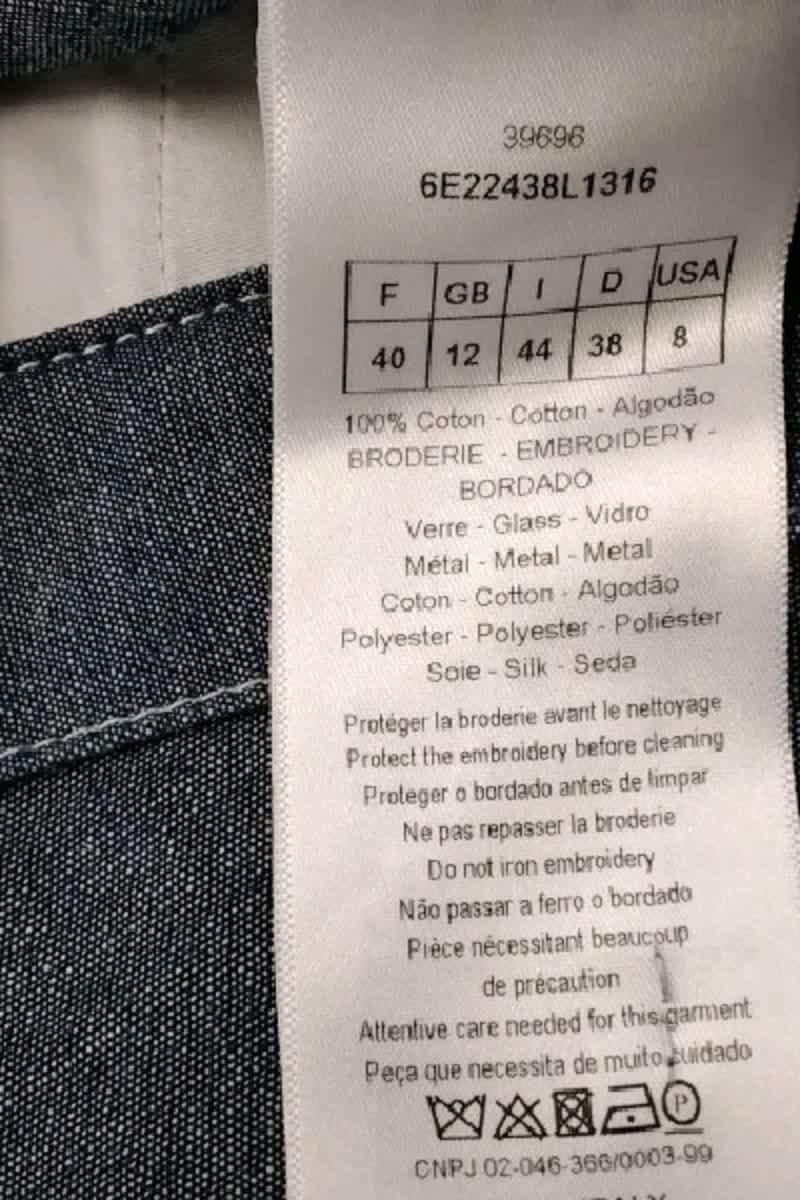 Pantalon droit Dior  Bleu