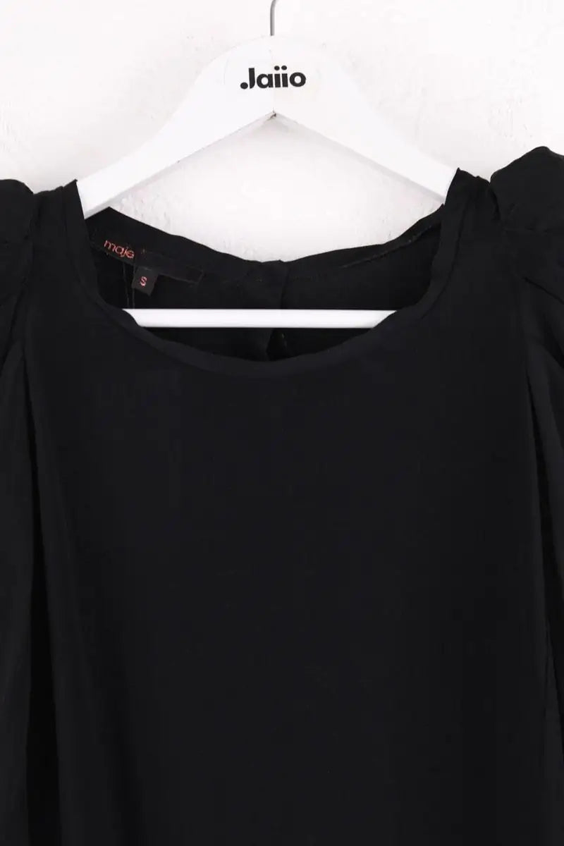 Robe Maje Noir en Soie
