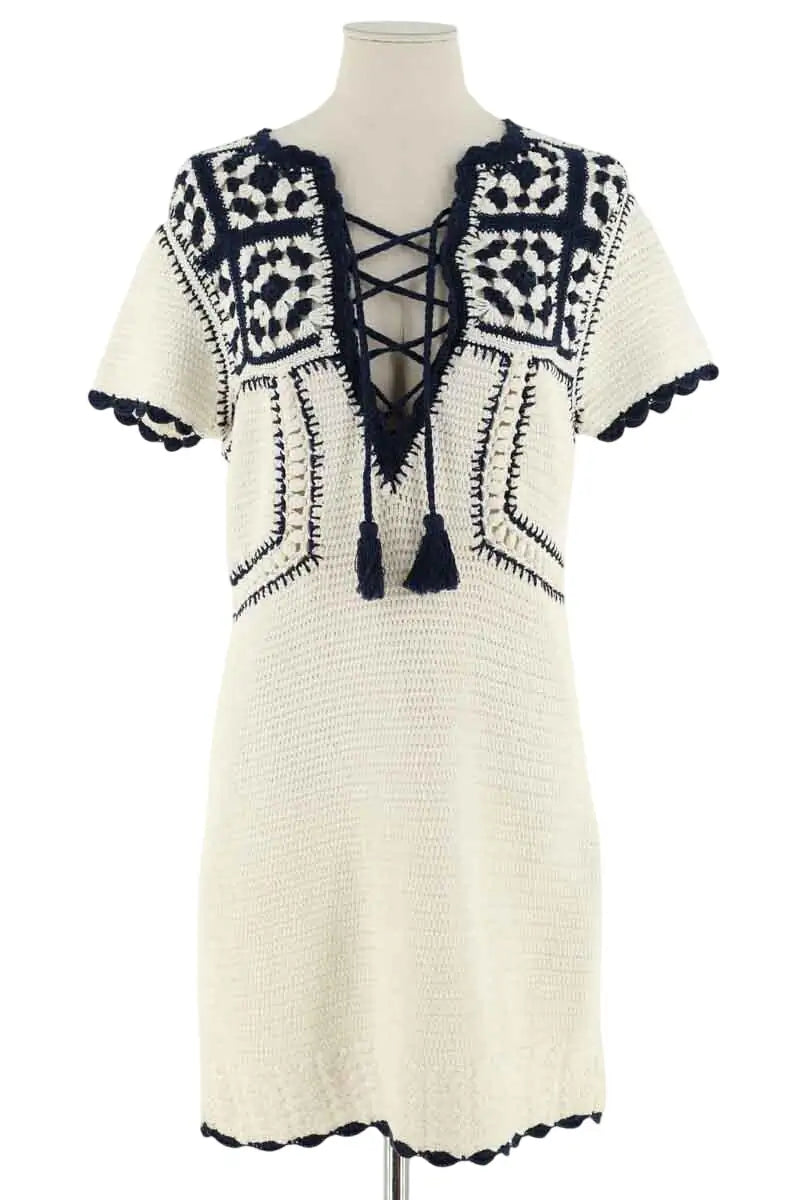 Robe Zadig & Voltaire Blanc en Coton, taille S - Seconde Main