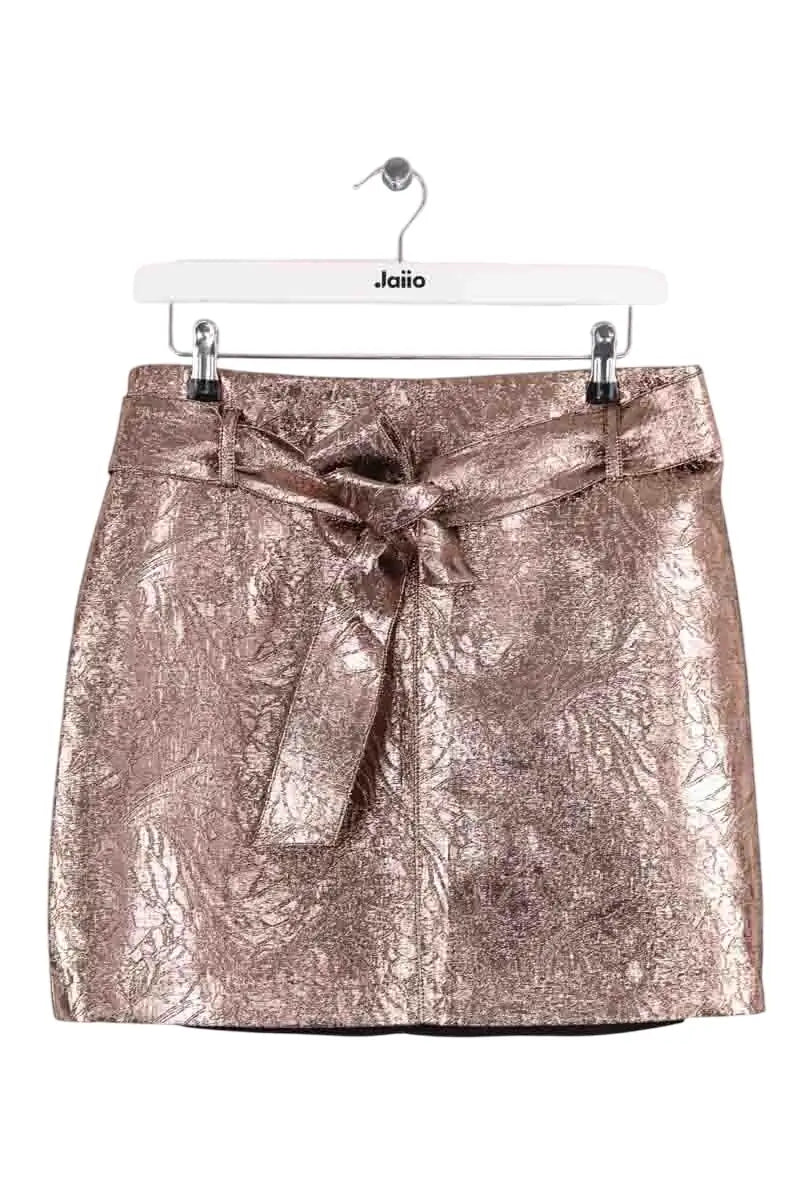 Jupe Sézane Doré en Synthétique, taille L - Seconde Main