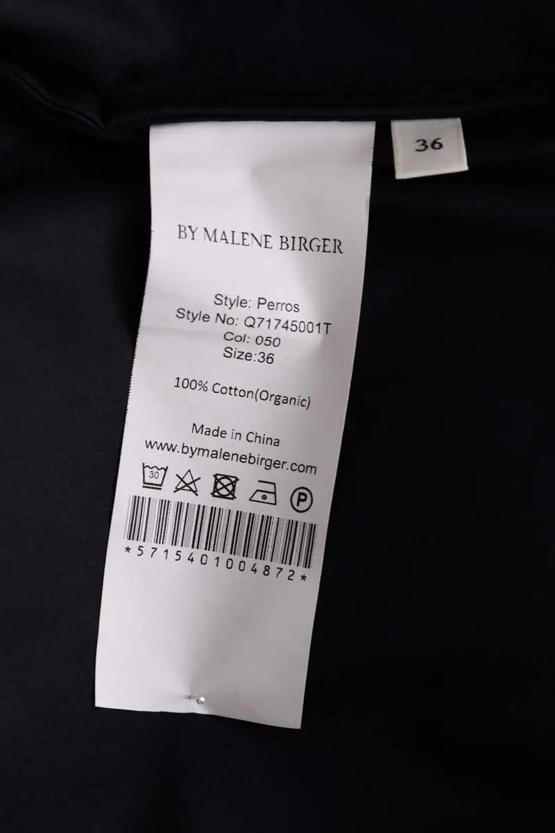 Robe By Malene Birger Noir en Coton