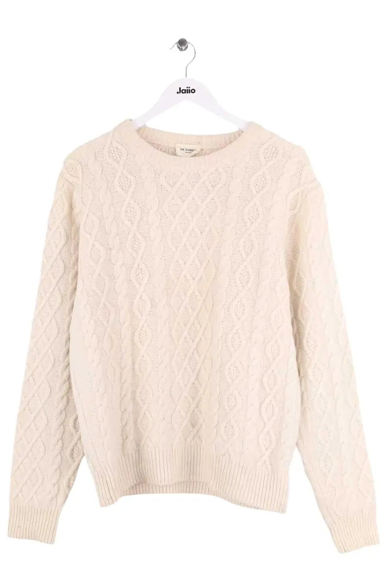 Pull Octobre Beige en Laine, taille XL - Seconde Main