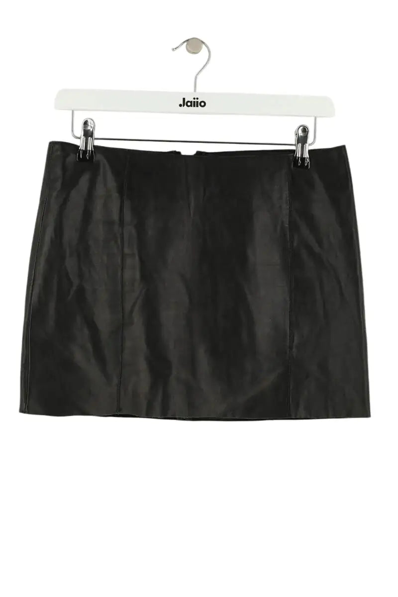Mini jupe Maje Anaelle Noir en Cuir, taille S - Seconde Main