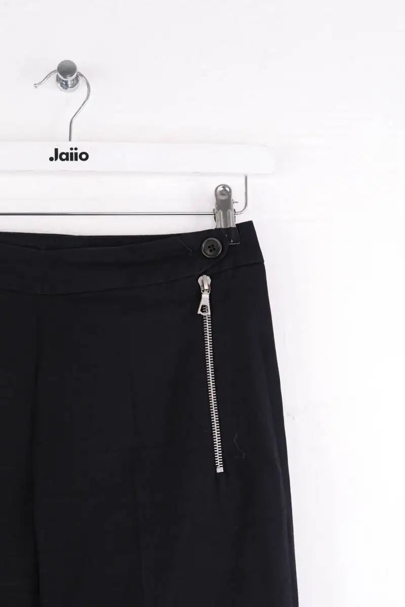 Pantalon droit Dries Van Noten Noir en Coton