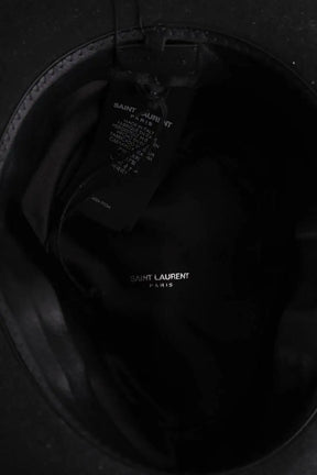 Chapeau Yves Saint Laurent Noir en Laine
