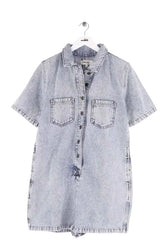 Combishort Balzac Bleu en Coton, taille XL - Seconde Main