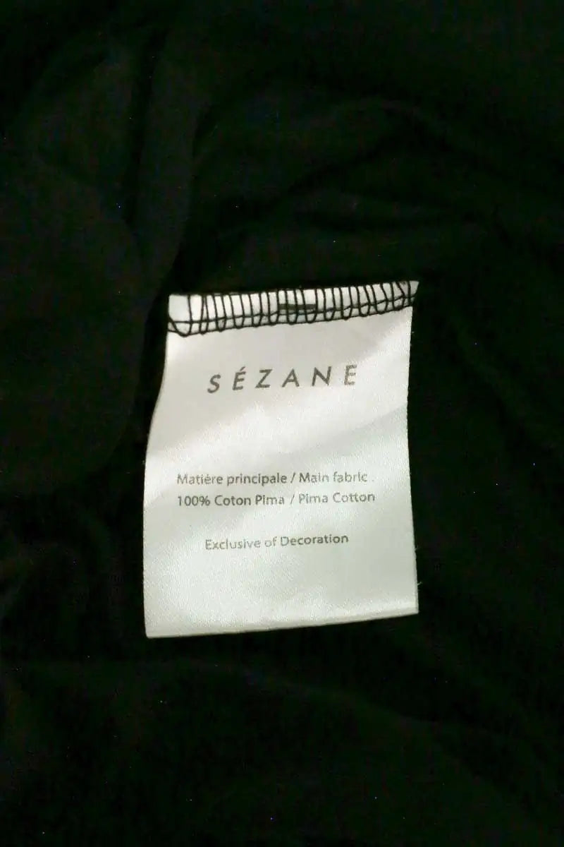 Robe Sézane Noir en Coton