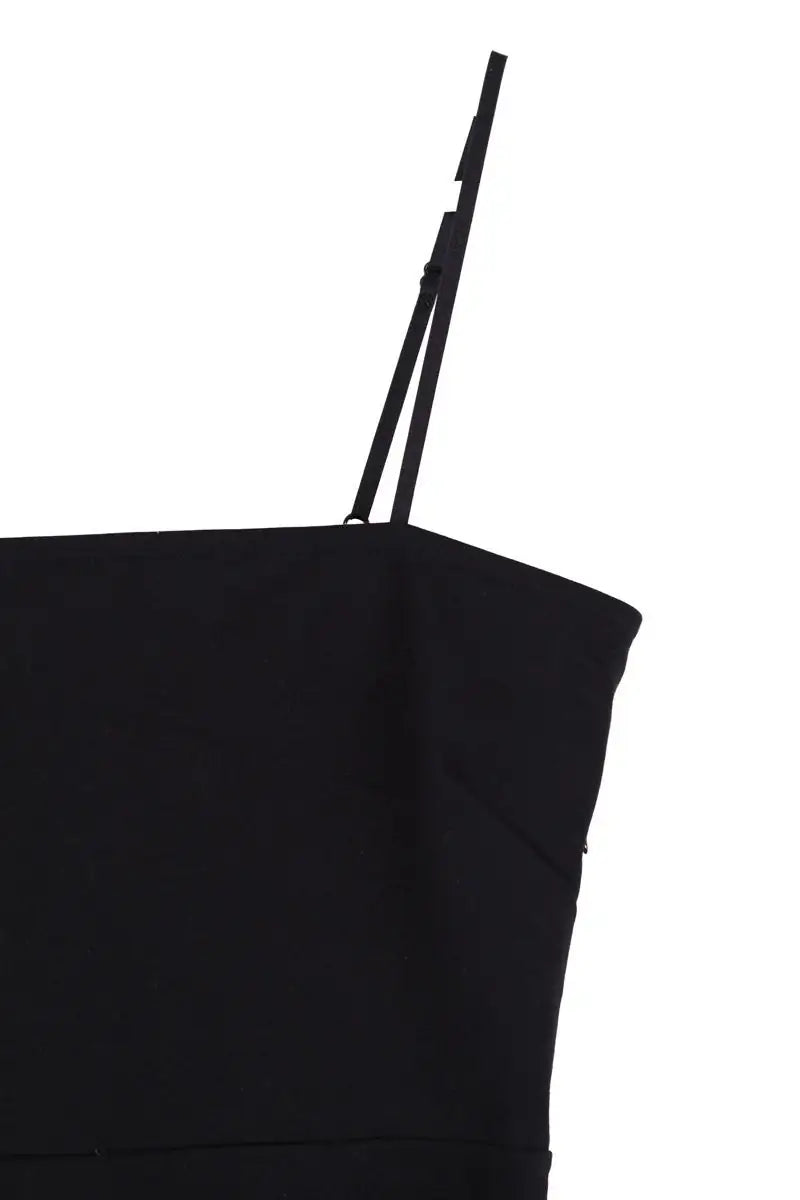Top sans manche L'agence Parisa peplum top Noir en Synthétique