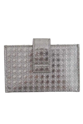 Porte-carte Dior Argent en Cuir