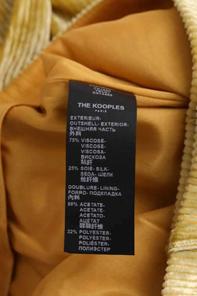 Pantalon large The Kooples Jaune en Viscose