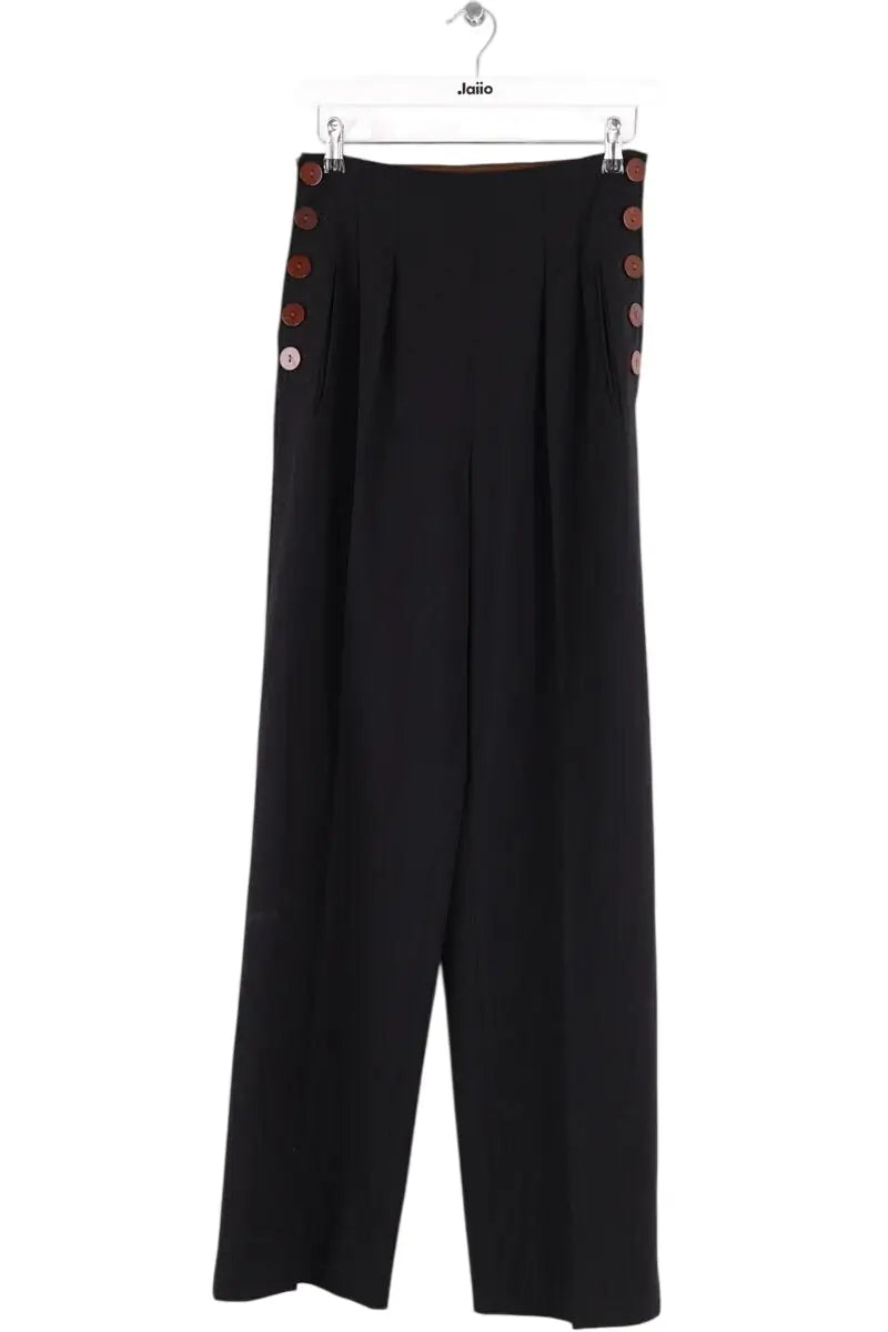 Pantalon droit Jean Paul Gaultier Noir en Laine, taille XS - Seconde Main