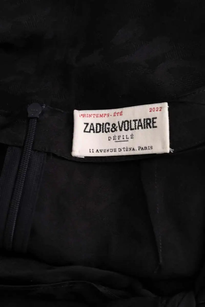 Jupe Zadig & Voltaire Jana ja leo Noir en Soie