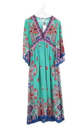 Robe Ba&Sh Vert en Viscose, taille XS - Seconde Main