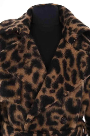 Manteau SIMKHAI Leopard Marron en Synthétique