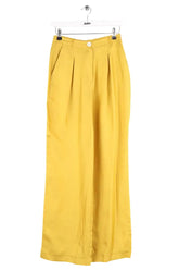 Pantalon droit Chloé Stora Jaune en Soie, taille XS - Seconde Main