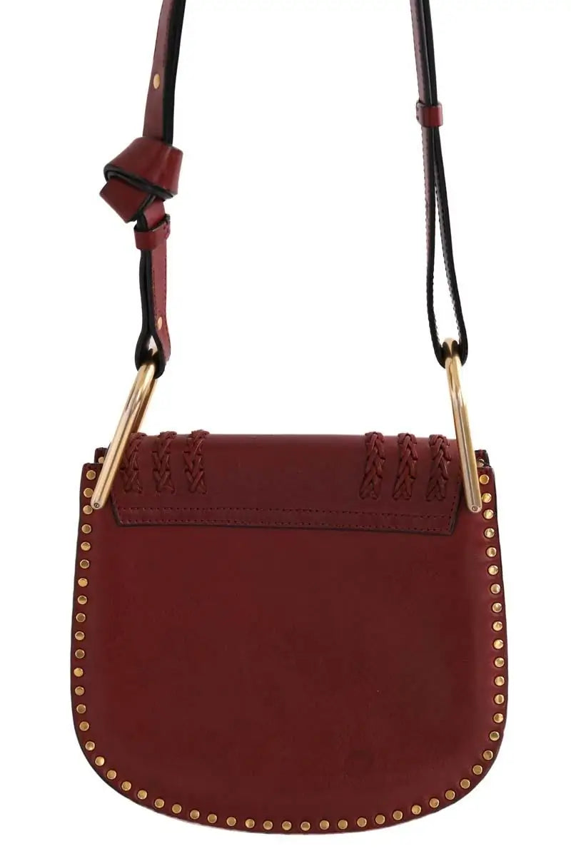 Sac à bandoulière Chloé Marcie Bordeaux en Cuir